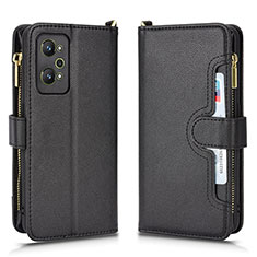 Coque Portefeuille Livre Cuir Etui Clapet BY2 pour Realme GT2 5G Noir