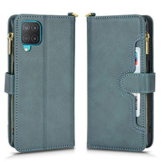 Coque Portefeuille Livre Cuir Etui Clapet BY2 pour Samsung Galaxy A12 5G Vert