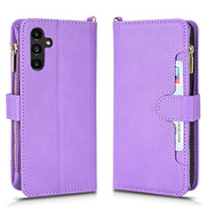 Coque Portefeuille Livre Cuir Etui Clapet BY2 pour Samsung Galaxy A13 5G Violet