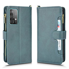 Coque Portefeuille Livre Cuir Etui Clapet BY2 pour Samsung Galaxy A52 5G Vert