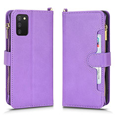 Coque Portefeuille Livre Cuir Etui Clapet BY2 pour Samsung Galaxy F02S SM-E025F Violet