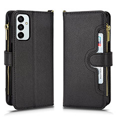 Coque Portefeuille Livre Cuir Etui Clapet BY2 pour Samsung Galaxy F23 5G Noir