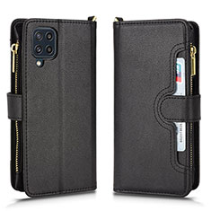 Coque Portefeuille Livre Cuir Etui Clapet BY2 pour Samsung Galaxy M32 4G Noir