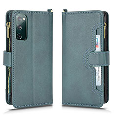 Coque Portefeuille Livre Cuir Etui Clapet BY2 pour Samsung Galaxy S20 Lite 5G Vert