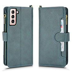 Coque Portefeuille Livre Cuir Etui Clapet BY2 pour Samsung Galaxy S22 5G Vert