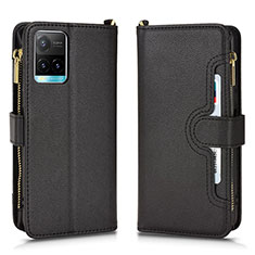 Coque Portefeuille Livre Cuir Etui Clapet BY2 pour Vivo Y21a Noir