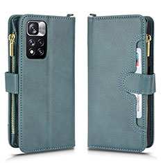 Coque Portefeuille Livre Cuir Etui Clapet BY2 pour Xiaomi Mi 11i 5G (2022) Vert