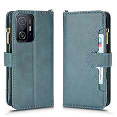 Coque Portefeuille Livre Cuir Etui Clapet BY2 pour Xiaomi Mi 11T 5G Vert