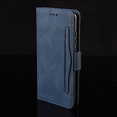 Coque Portefeuille Livre Cuir Etui Clapet BY2 pour Xiaomi Redmi 10X Pro 5G Bleu
