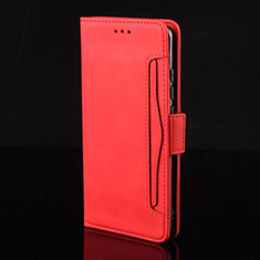 Coque Portefeuille Livre Cuir Etui Clapet BY2 pour Xiaomi Redmi 11 Prime 5G Rouge