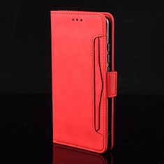 Coque Portefeuille Livre Cuir Etui Clapet BY2 pour Xiaomi Redmi K50 Gaming 5G Rouge