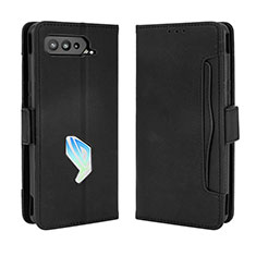 Coque Portefeuille Livre Cuir Etui Clapet BY3 pour Asus ROG Phone 5 Pro Noir