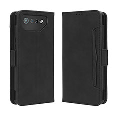 Coque Portefeuille Livre Cuir Etui Clapet BY3 pour Asus ROG Phone 7 Noir