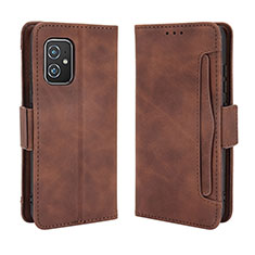 Coque Portefeuille Livre Cuir Etui Clapet BY3 pour Asus ZenFone 8 Mini Marron