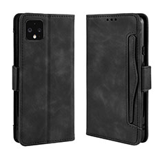 Coque Portefeuille Livre Cuir Etui Clapet BY3 pour Google Pixel 4 Noir