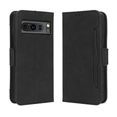 Coque Portefeuille Livre Cuir Etui Clapet BY3 pour Google Pixel 8 Pro 5G Noir