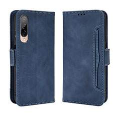 Coque Portefeuille Livre Cuir Etui Clapet BY3 pour HTC Desire 22 Pro 5G Bleu