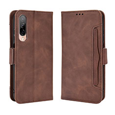 Coque Portefeuille Livre Cuir Etui Clapet BY3 pour HTC Desire 22 Pro 5G Marron