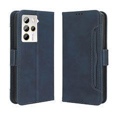 Coque Portefeuille Livre Cuir Etui Clapet BY3 pour HTC U23 Pro 5G Bleu