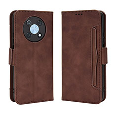 Coque Portefeuille Livre Cuir Etui Clapet BY3 pour Huawei Enjoy 50 Pro Marron