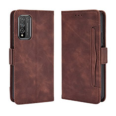 Coque Portefeuille Livre Cuir Etui Clapet BY3 pour Huawei Honor 10X Lite Marron