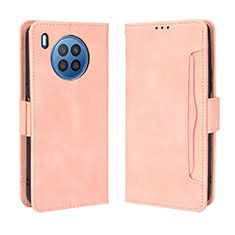 Coque Portefeuille Livre Cuir Etui Clapet BY3 pour Huawei Honor 50 Lite Rose