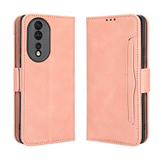 Coque Portefeuille Livre Cuir Etui Clapet BY3 pour Huawei Honor 80 5G Rose