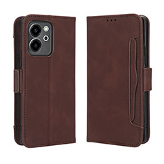 Coque Portefeuille Livre Cuir Etui Clapet BY3 pour Huawei Honor 80 SE 5G Marron