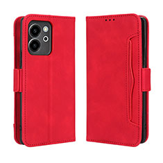 Coque Portefeuille Livre Cuir Etui Clapet BY3 pour Huawei Honor 80 SE 5G Rouge