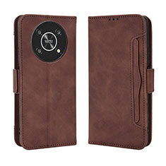 Coque Portefeuille Livre Cuir Etui Clapet BY3 pour Huawei Honor Magic4 Lite 5G Marron