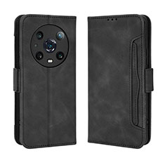 Coque Portefeuille Livre Cuir Etui Clapet BY3 pour Huawei Honor Magic4 Pro 5G Noir