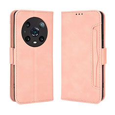 Coque Portefeuille Livre Cuir Etui Clapet BY3 pour Huawei Honor Magic4 Pro 5G Rose