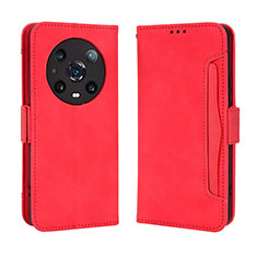 Coque Portefeuille Livre Cuir Etui Clapet BY3 pour Huawei Honor Magic4 Pro 5G Rouge