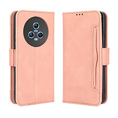 Coque Portefeuille Livre Cuir Etui Clapet BY3 pour Huawei Honor Magic5 5G Rose