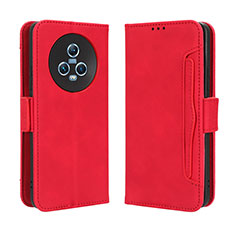 Coque Portefeuille Livre Cuir Etui Clapet BY3 pour Huawei Honor Magic5 5G Rouge