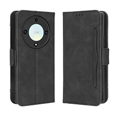 Coque Portefeuille Livre Cuir Etui Clapet BY3 pour Huawei Honor Magic5 Lite 5G Noir