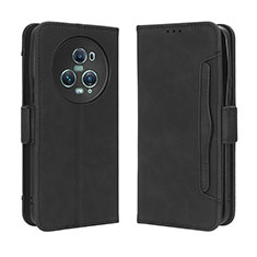 Coque Portefeuille Livre Cuir Etui Clapet BY3 pour Huawei Honor Magic5 Pro 5G Noir