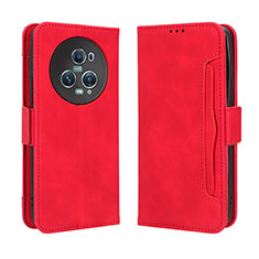 Coque Portefeuille Livre Cuir Etui Clapet BY3 pour Huawei Honor Magic5 Pro 5G Rouge