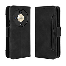 Coque Portefeuille Livre Cuir Etui Clapet BY3 pour Huawei Honor Magic6 Lite 5G Noir