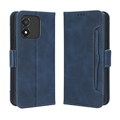 Coque Portefeuille Livre Cuir Etui Clapet BY3 pour Huawei Honor X5 Bleu