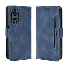 Coque Portefeuille Livre Cuir Etui Clapet BY3 pour Huawei Honor X5 Plus Bleu