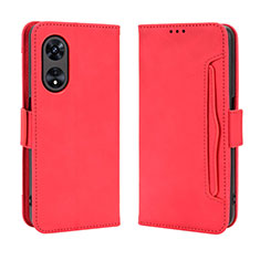 Coque Portefeuille Livre Cuir Etui Clapet BY3 pour Huawei Honor X5 Plus Rouge