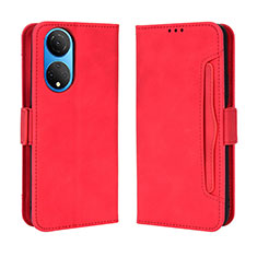 Coque Portefeuille Livre Cuir Etui Clapet BY3 pour Huawei Honor X7 Rouge