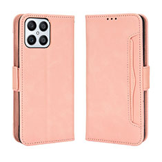 Coque Portefeuille Livre Cuir Etui Clapet BY3 pour Huawei Honor X8 4G Rose