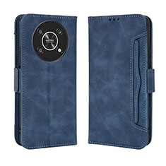 Coque Portefeuille Livre Cuir Etui Clapet BY3 pour Huawei Honor X9 5G Bleu