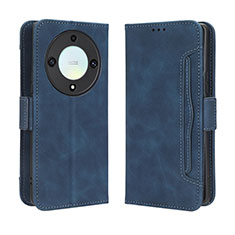 Coque Portefeuille Livre Cuir Etui Clapet BY3 pour Huawei Honor X9a 5G Bleu