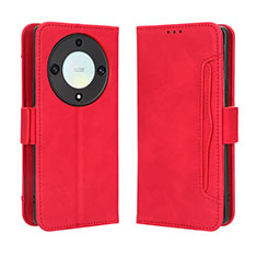 Coque Portefeuille Livre Cuir Etui Clapet BY3 pour Huawei Honor X9a 5G Rouge