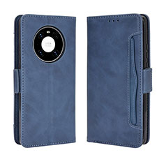 Coque Portefeuille Livre Cuir Etui Clapet BY3 pour Huawei Mate 40 Bleu