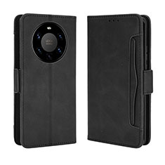 Coque Portefeuille Livre Cuir Etui Clapet BY3 pour Huawei Mate 40 Pro+ Plus Noir