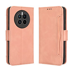 Coque Portefeuille Livre Cuir Etui Clapet BY3 pour Huawei Mate 50 Rose